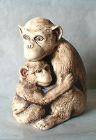 Opice a mládě-S